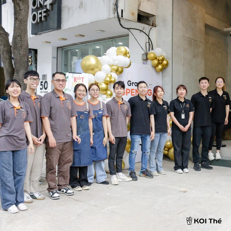 Thương hiệu trà sữa Koi nổi tiếng với nguyên liệu tươi ngon và công thức pha chế độc đáo