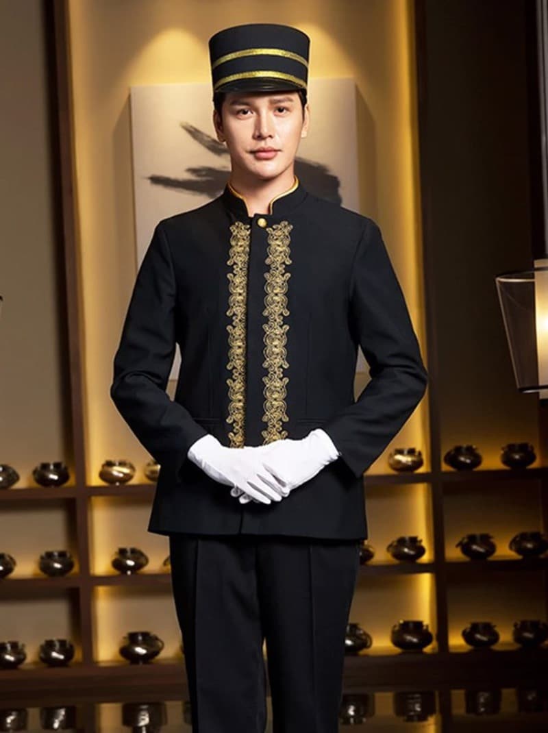 Mẫu đồng phục bellman dáng sơ mi trẻ trung, năng động