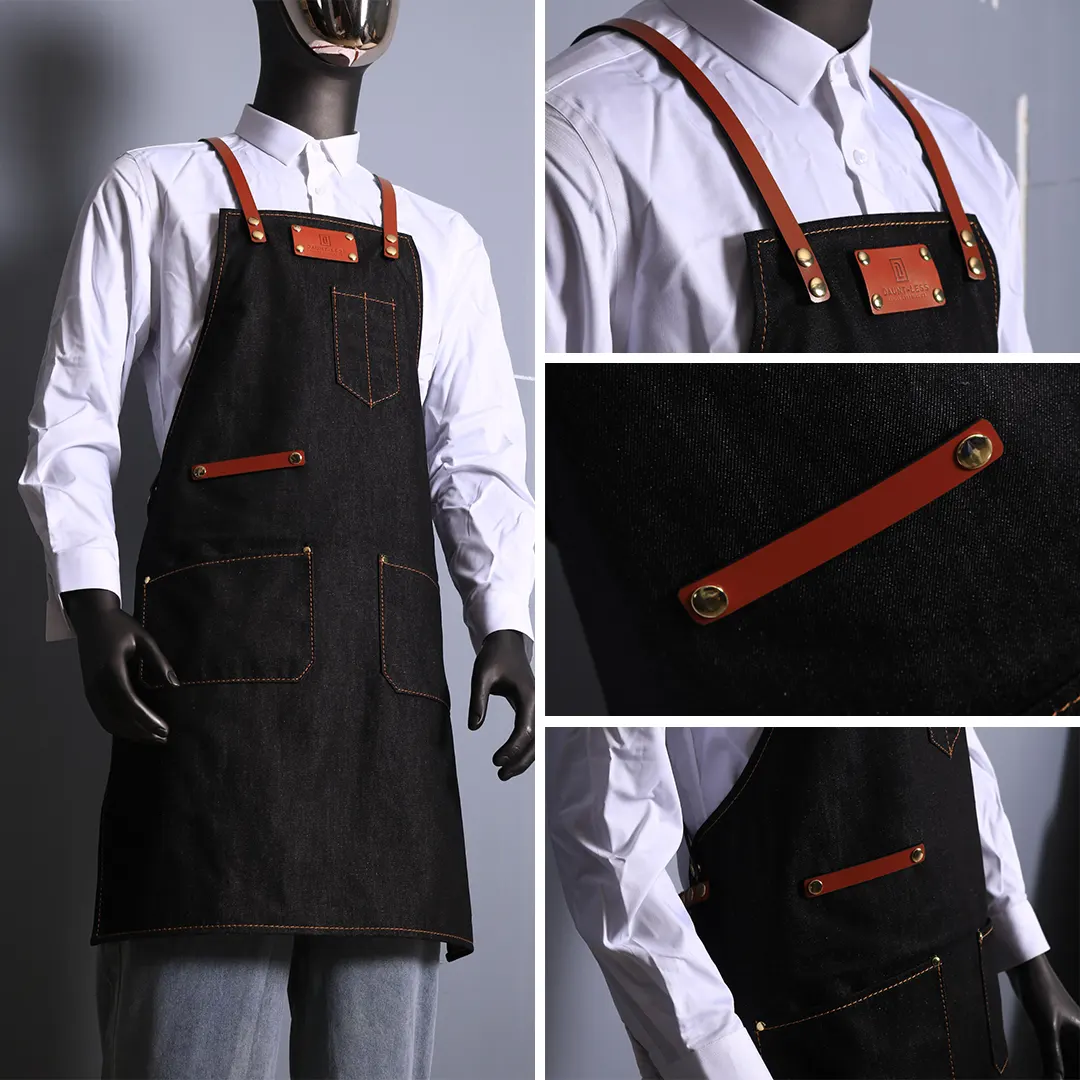 Mẫy tạp dề Vải jean trẻ trung