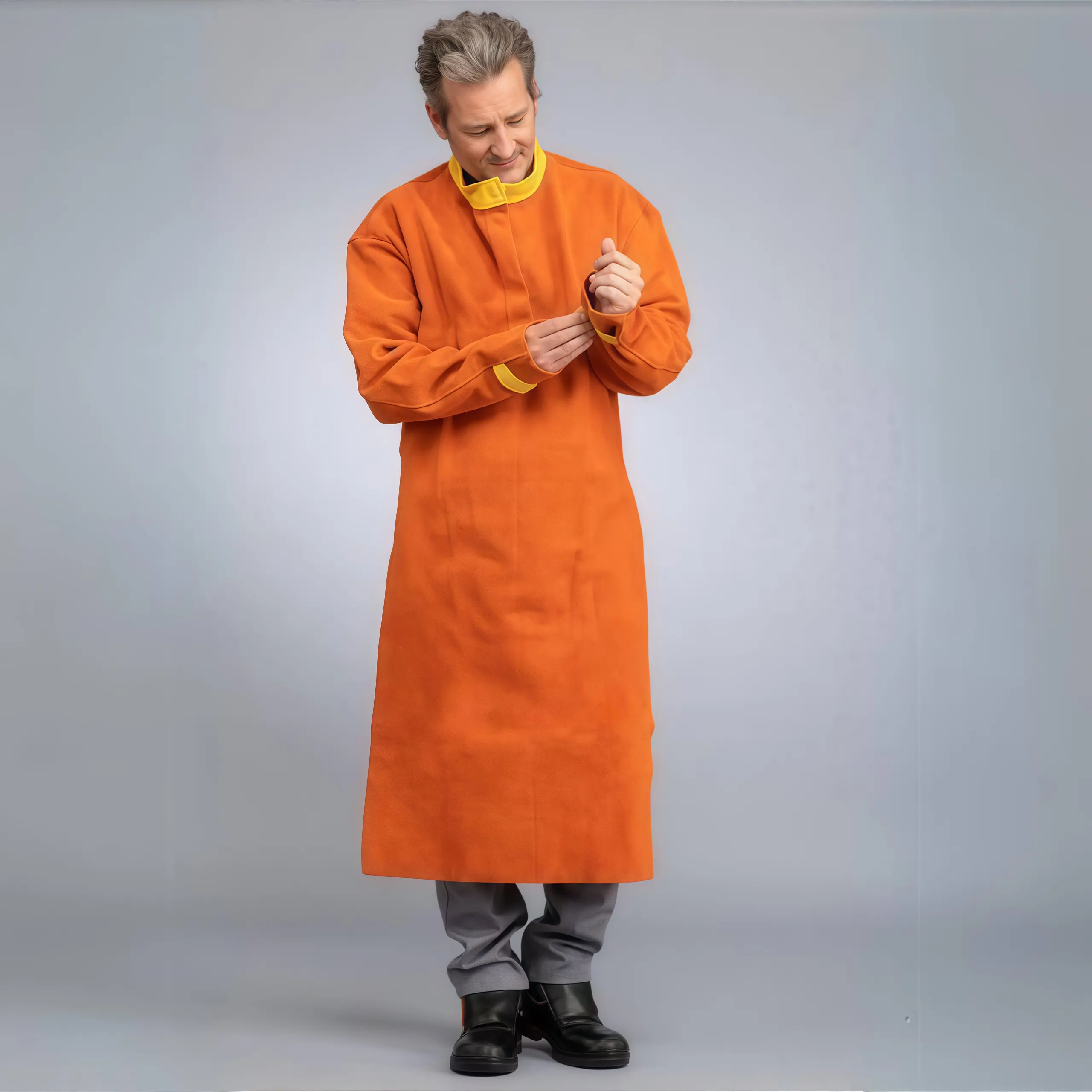 May đồng phục vải Canvas phủ chống cháy