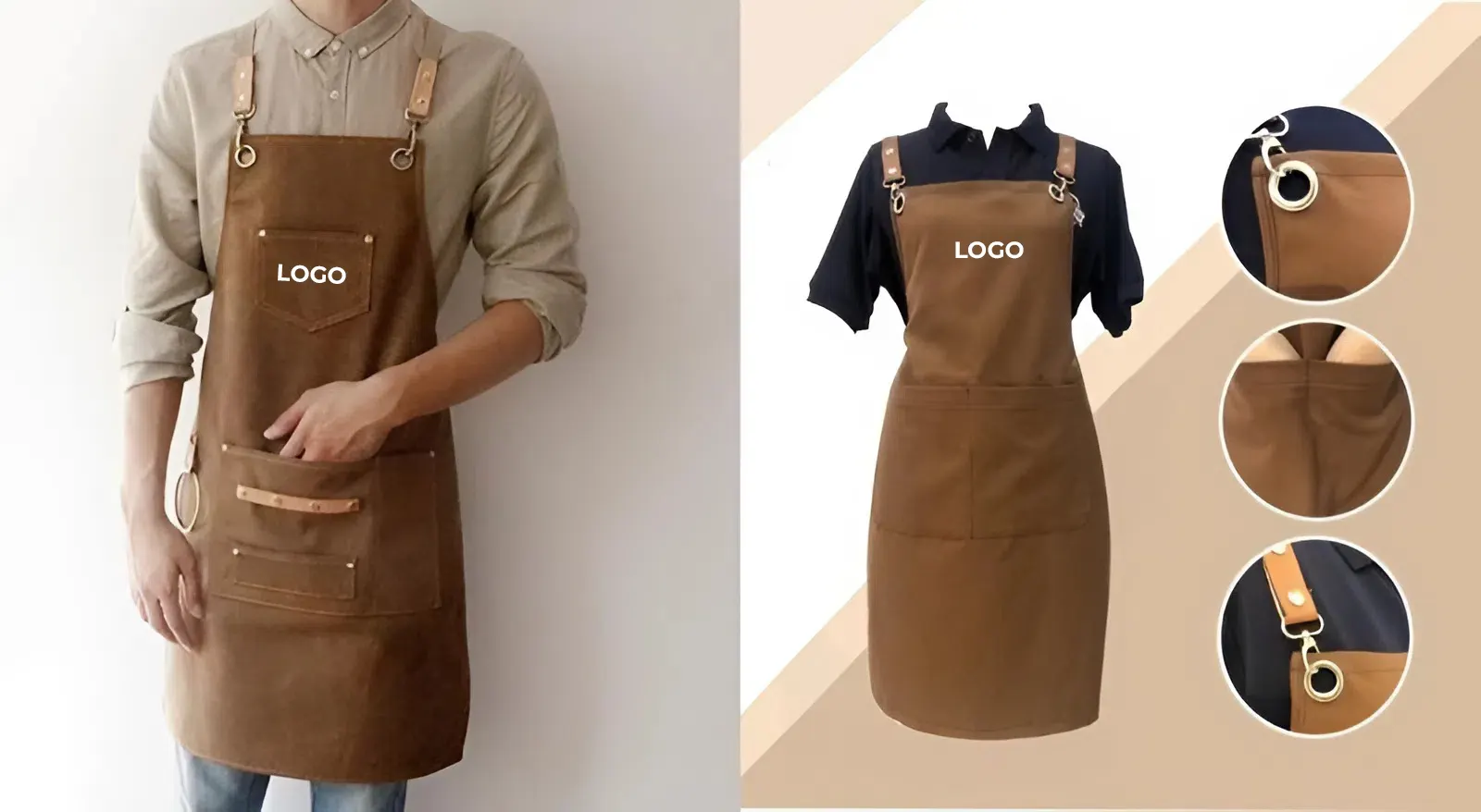 In logo lên tạp dề