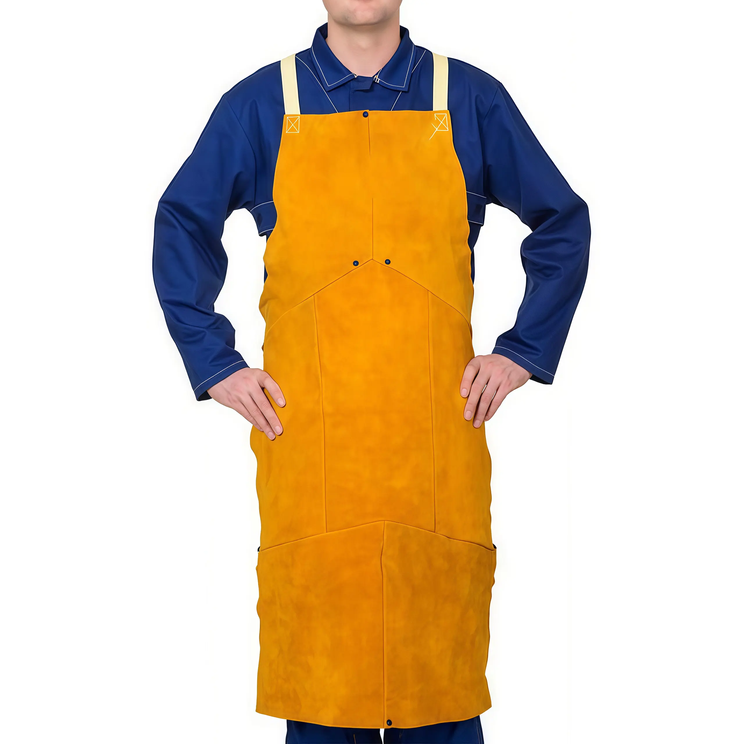 Tạp dề da bò nguyên miếng – Dài phủ đầu gối